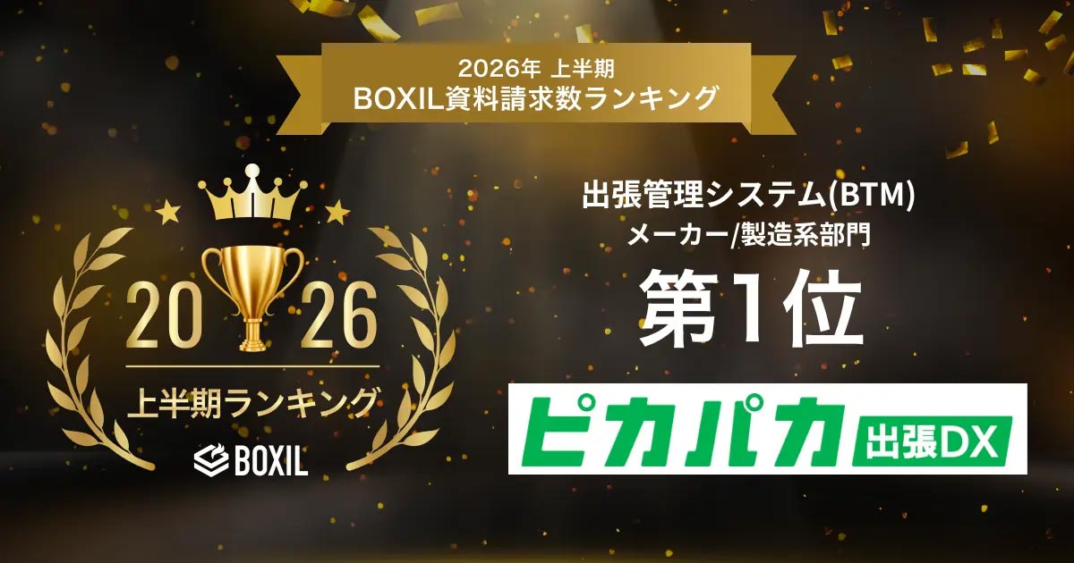 2026年上半期 BOXIL資料請求数ランキング メーカー/製造系部門1位