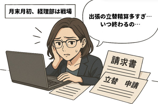 月末月初、経理部は戦場