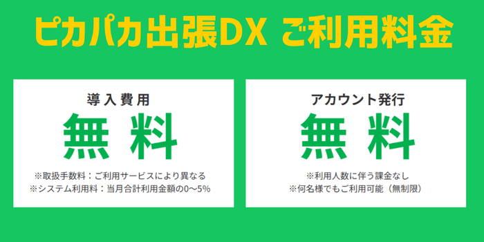 ピカパカ出張DX利用料金