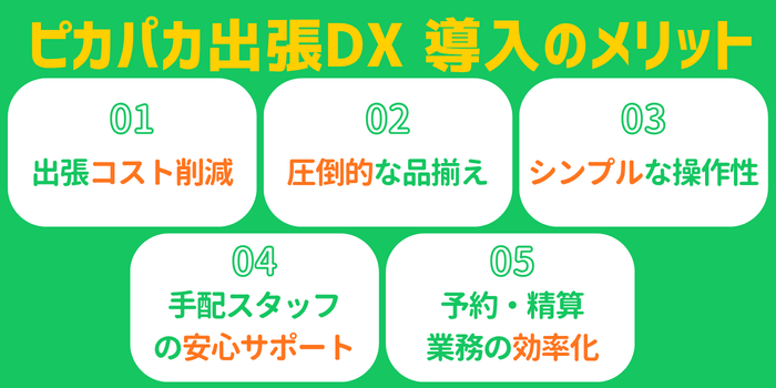 ピカパカ出張DX導入のメリット