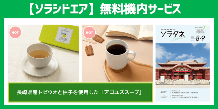 ソラシドエアの機内サービス